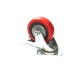 PU Polyurethane Trolley Wheels Heavy Duty (Red)